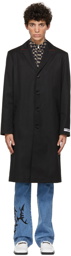 MISBHV Black Twill Recordings Trench Coat