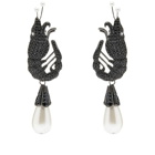 Shrimps Women's Shrimp Earrings in Black/Silver