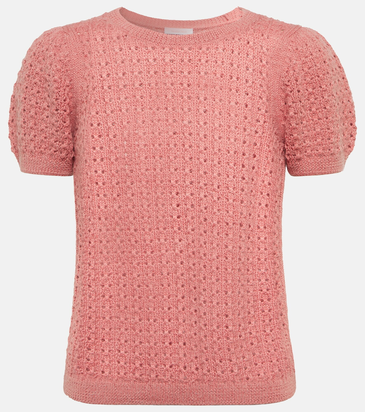 See By Chloe - Open-knit alpaca wool-blend top