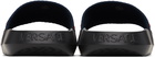 Versace Navy Webbing Slides