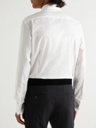 Giorgio Armani - Bib-Front Double-Cuff Cotton-Poplin Tuxedo Shirt - White