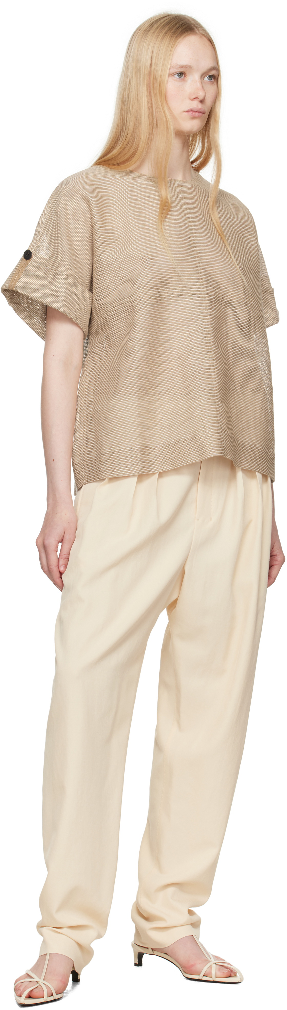 ISSEY MIYAKE Tan Papyrus T-shirt