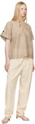 ISSEY MIYAKE Tan Papyrus T-shirt