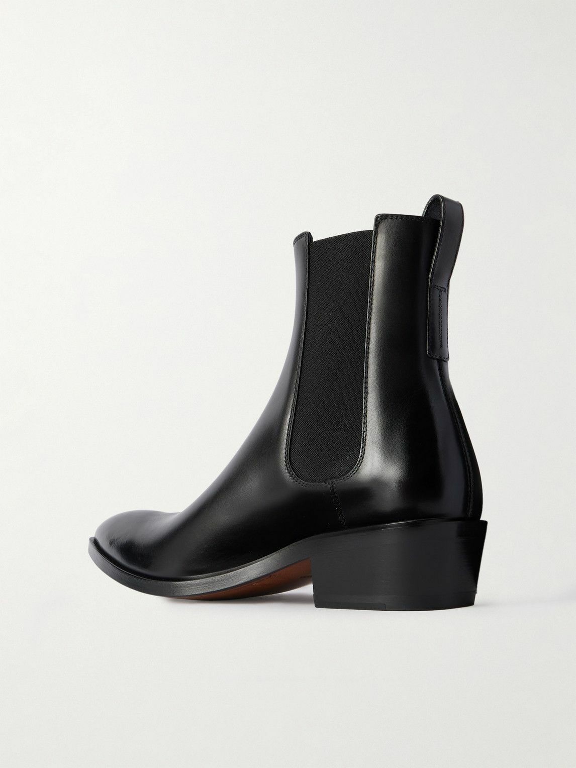 TOM FORD - Leather Chelsea Boots - Black