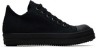 Rick Owens DRKSHDW Black Low Sneakers