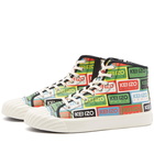 Kenzo Paris Men's Classic Label High Top Sneakers in Multicolor