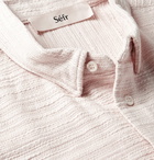 Séfr - Hampus Textured-Cotton Shirt - Neutrals