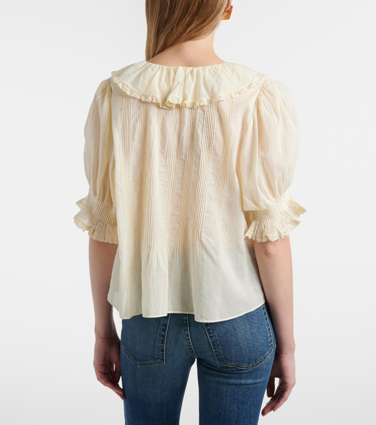 Dôen Henri ruffled cotton blouse