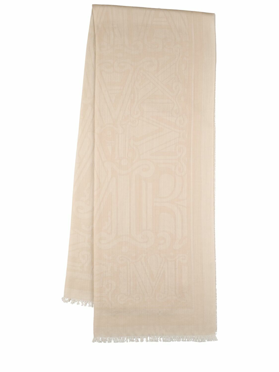 MAX MARA - Messina Jacquard Wool & Silk Scarf Max Mara