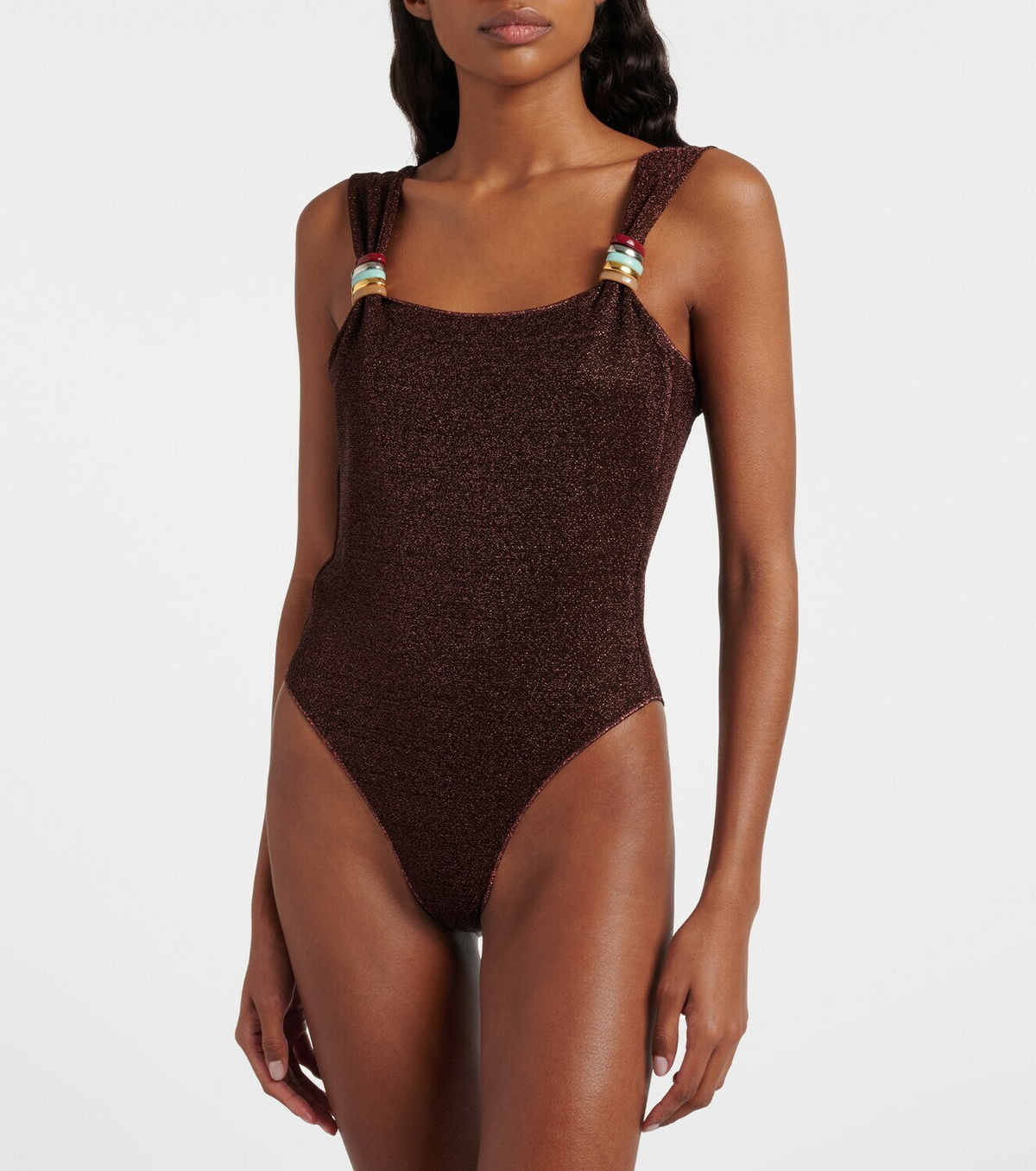Oséree Lumière ring-detail swimsuit