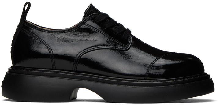 Photo: GANNI Black Everyday Lace-Up Derbys