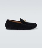 Versace - La Medusa suede loafers