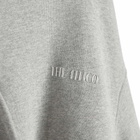 The Attico Women's Zip Front Hooded Sweatshirt in Melange Grey