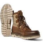Sorel - Atlis Caribou Waterproof Leather and Canvas Boots - Brown