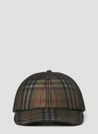 Burberry - Mesh Check Baseball Hat in Beige