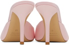 GIABORGHINI Pink Perni 04 Satin Heeled Sandals