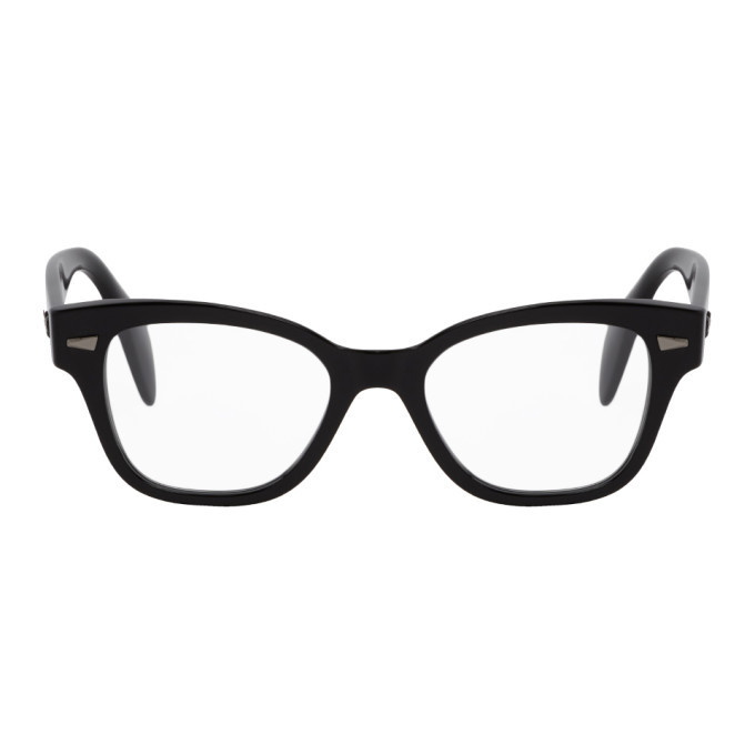 Photo: Ray-Ban Black Shiny Square Glasses