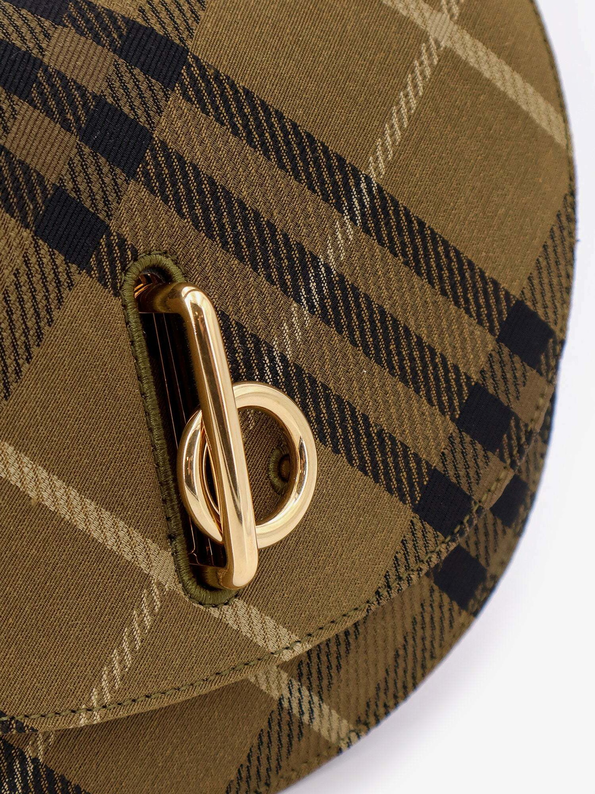 BURBERRY Brown Leather Shoulder Bag Horse Logo | eBay