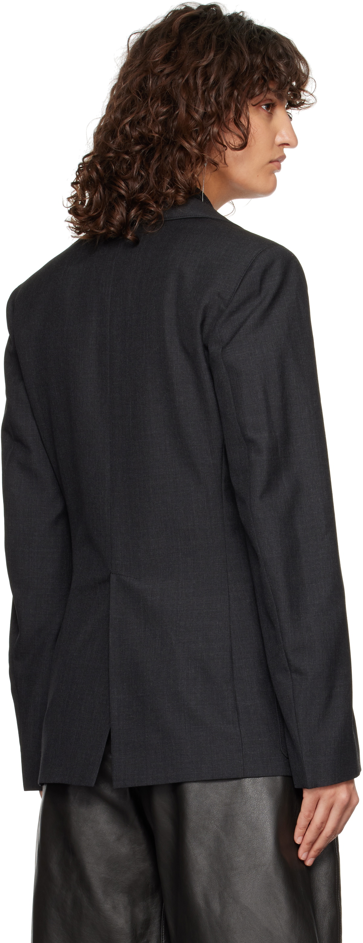 LEMAIRE Gray Single-Breasted Fitted Tailored Blazer