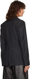 LEMAIRE Gray Single-Breasted Fitted Tailored Blazer