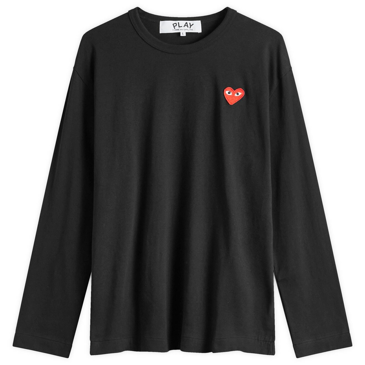 Comme des Garçons Play Men's Long Sleeve Basic Logo T-Shirt in