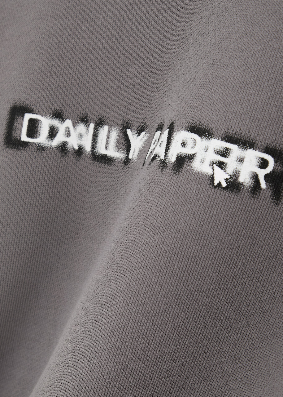 Daily Paper Click Logo Cotton Sweatshirt Grey