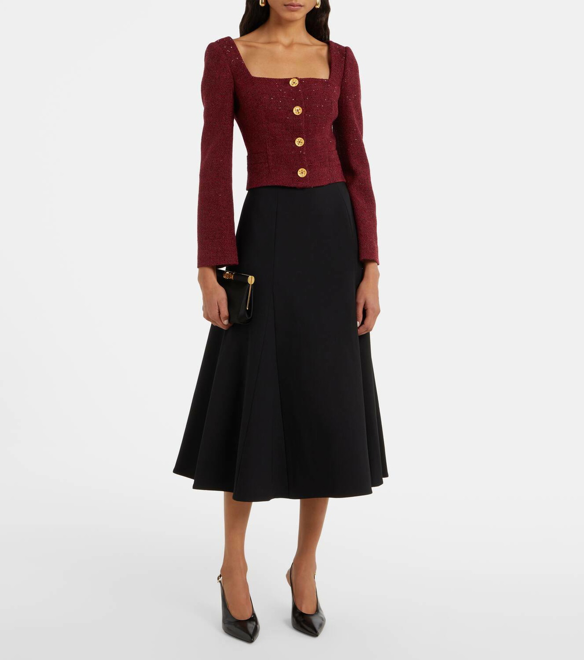 Alessandra Rich Sequined tweed jacket
