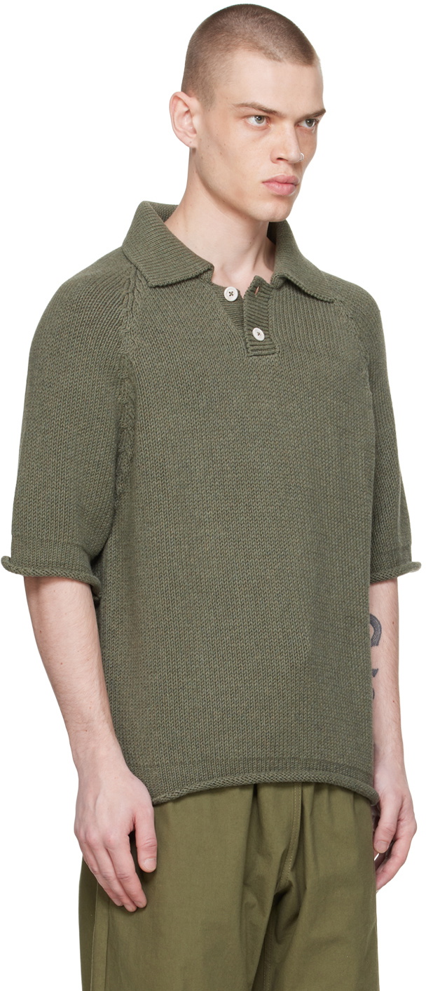 XENIA TELUNTS Khaki Summer Polo