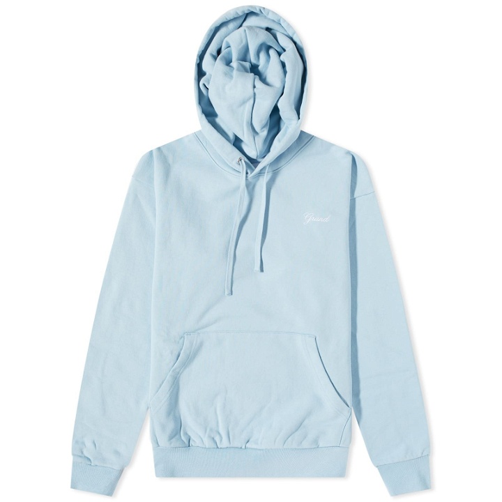 Photo: Grand Collection Script Hoody in Powder Blue