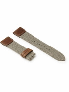 Jaeger-LeCoultre - Reverso Leather-Trimmed Canvas Watch Strap
