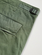 COMME DES GARÇONS HOMME - Garment-Dyed Cotton and Linen-Blend Cargo Trousers - Green