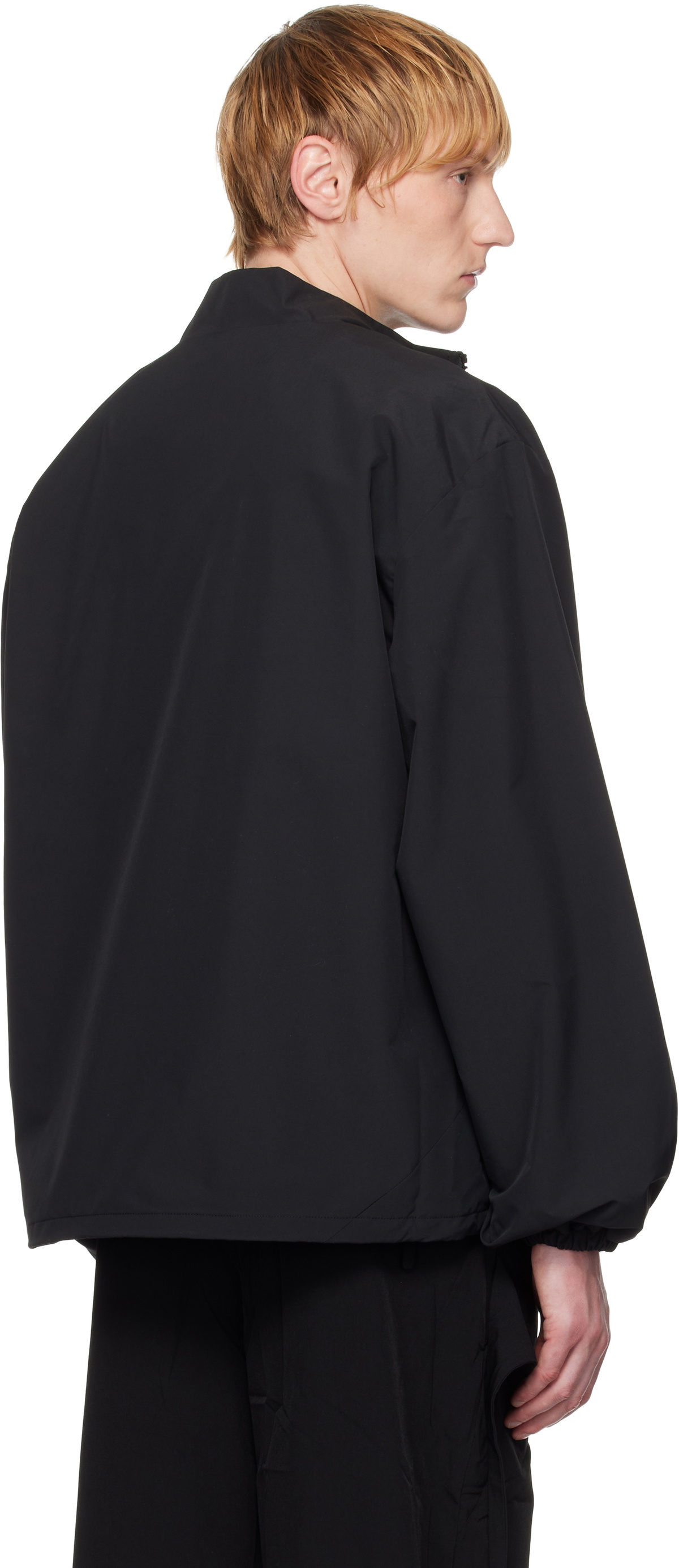 HELIOT EMIL Black Surtsey Windbreaker Jacket Heliot Emil