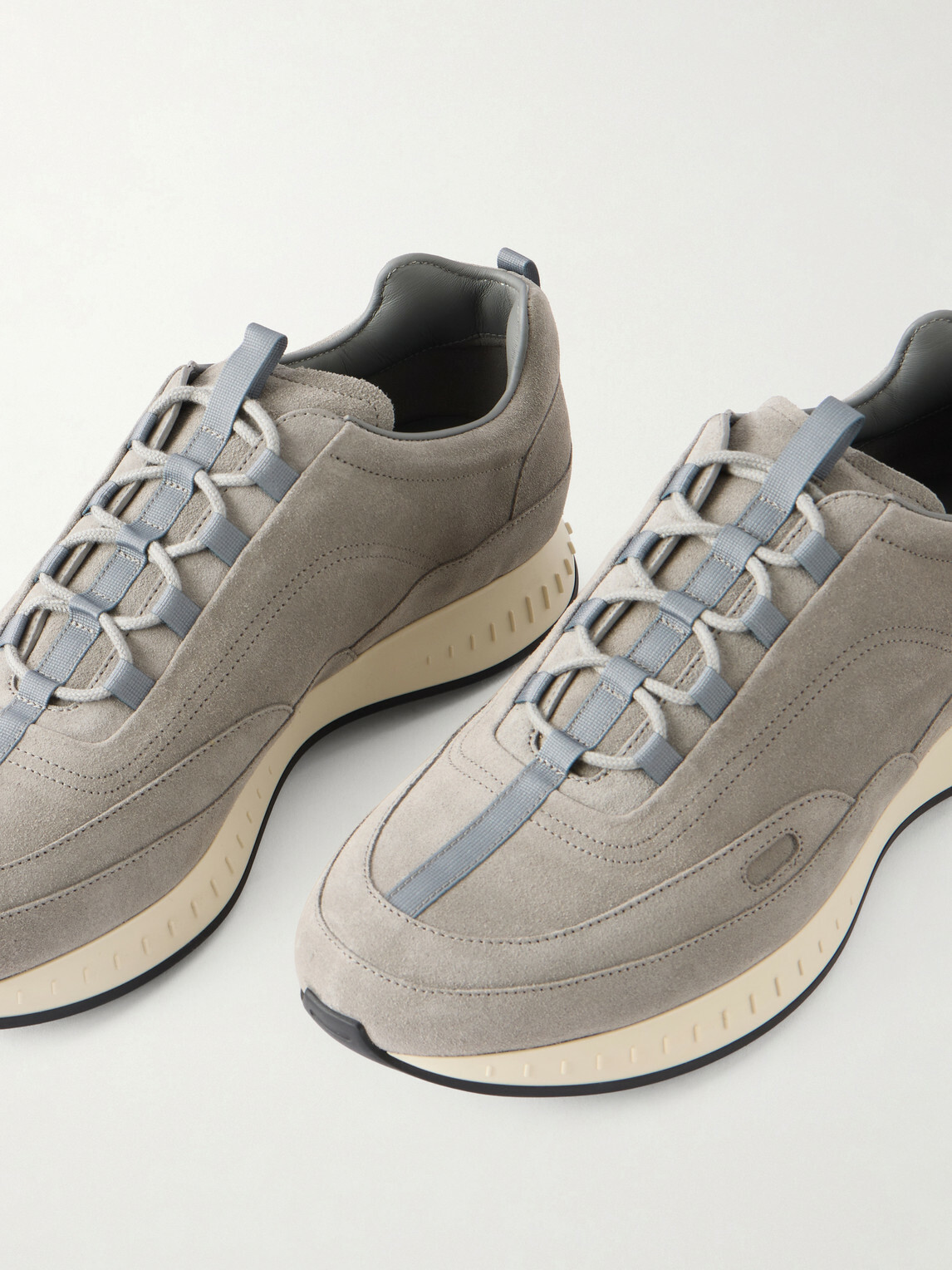 John Lobb - Laced Stream Suede Sneakers - Gray
