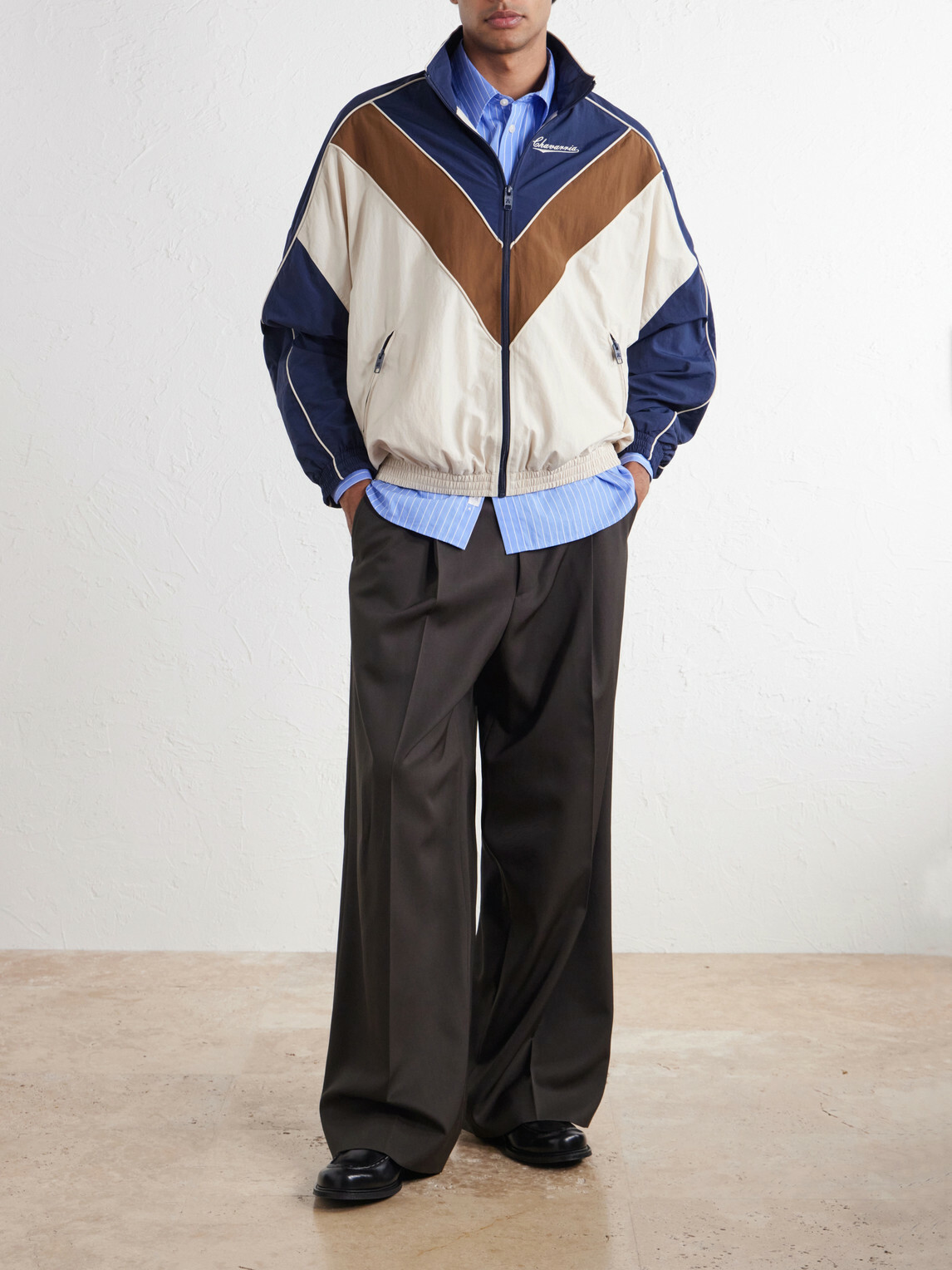 Willy Chavarria - Bad Body Cotton-Jersey Track Jacket - Blue