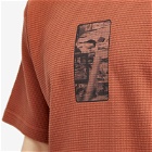 GR10K Men's Heavy Waffle T-Shirt in Upupa Red