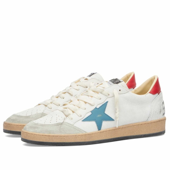 Photo: Golden Goose Men's Ball Star Suede Sneaker in Multi