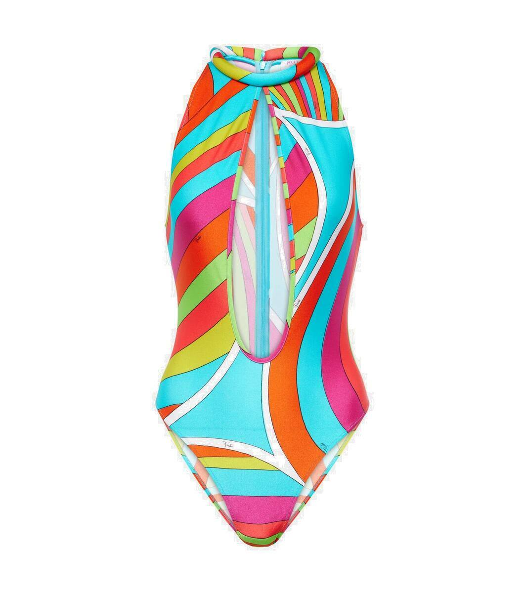 Pucci Printed cutout swimsuit Emilio Pucci Pucci Printed cutout swimsuit Emilio Pucci
