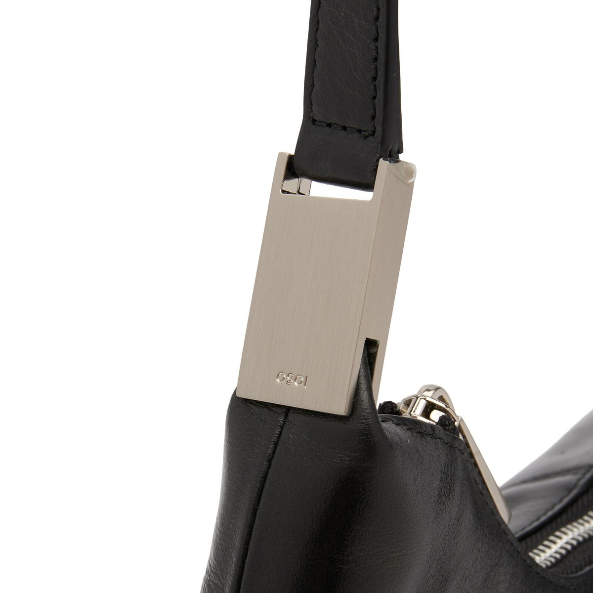 OSOI Women's Cargo Hobo Bag in Stone Black 