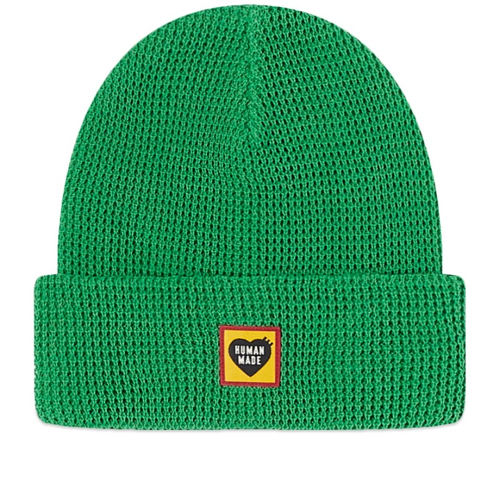 Photo: Human Made Men's Waffle Beanie Hat in Green 