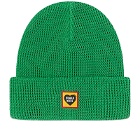Human Made Men's Waffle Beanie Hat in Green 