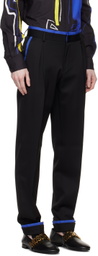 Moschino Black Layered Trousers