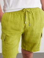 Vilebrequin - Straight-Leg Linen Drawstring Cargo Shorts - Green