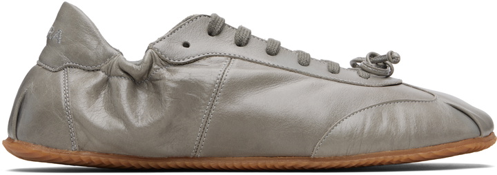 Photo: ABRA Gray Leather Ballerina Sneakers