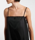 Prada Re-Nylon lace-trimmed minidress