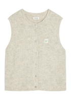 American Vintage Ribbed Knitted Vest Grey