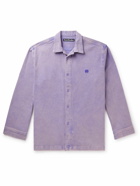 Acne Studios - Osearat Logo-Appliquéd Cotton-Blend Twill Overshirt - Purple