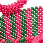 MC2 Saint Barth Beaded Handbag With Pink And Green Stripes