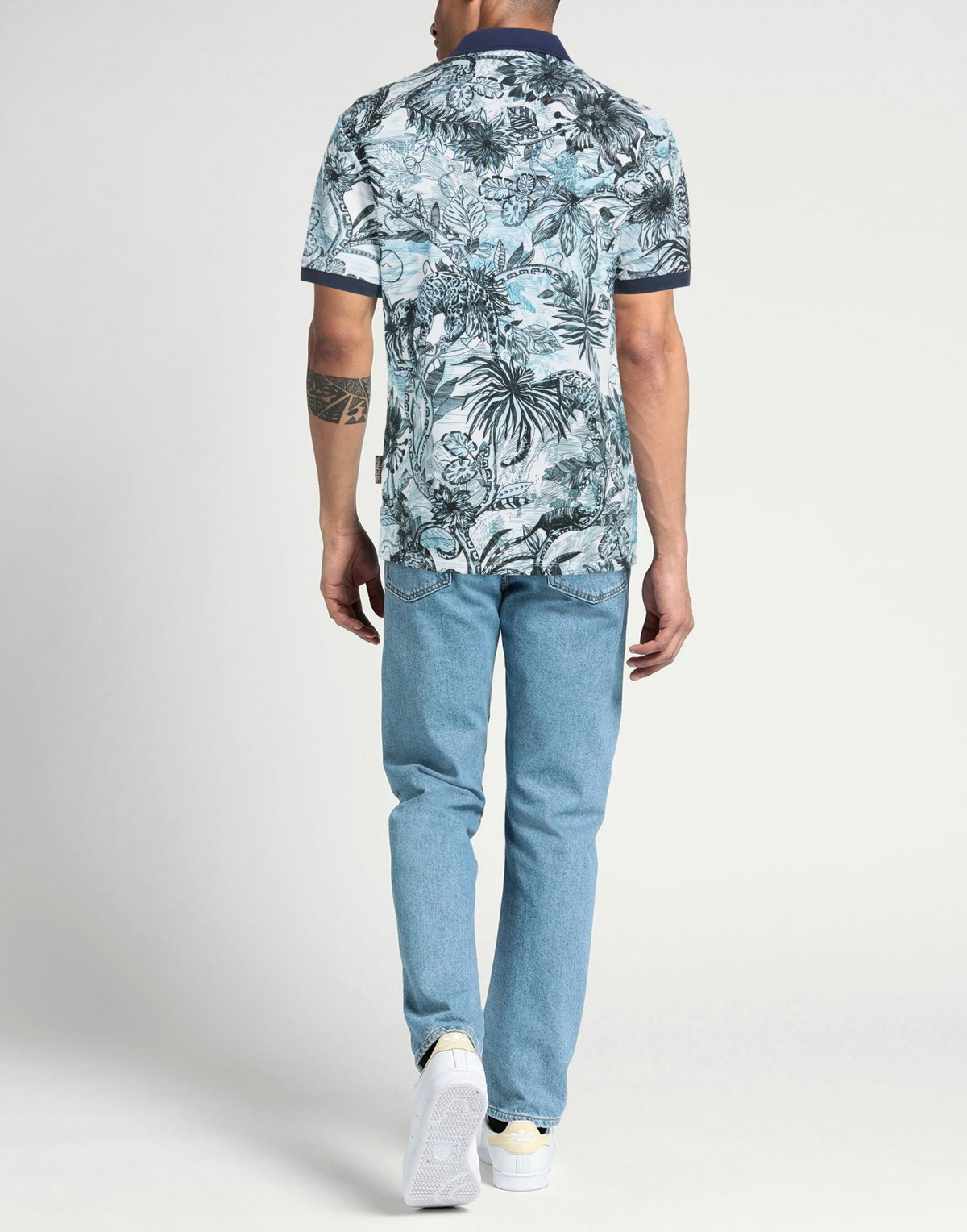 Just Cavalli Mens Polo shirt in Navy