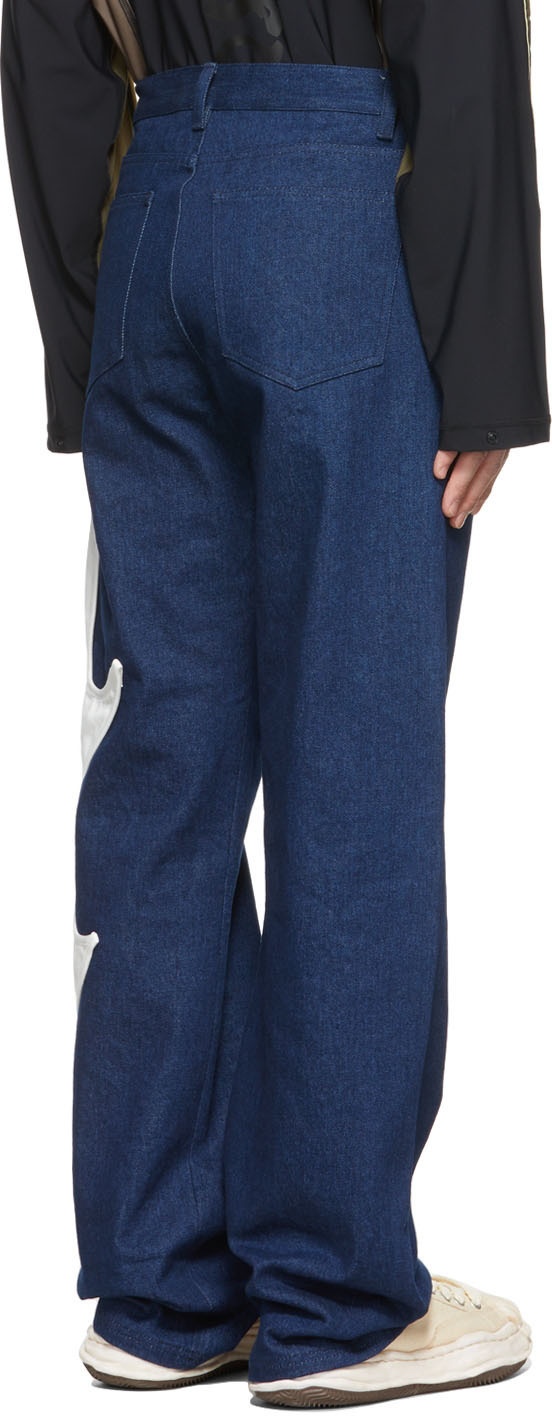 Kusikohc SSENSE Exclusive Blue Straight Jeans