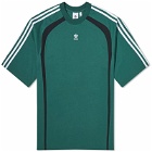 Adidas Retro T-Shirt in Collegiate Green